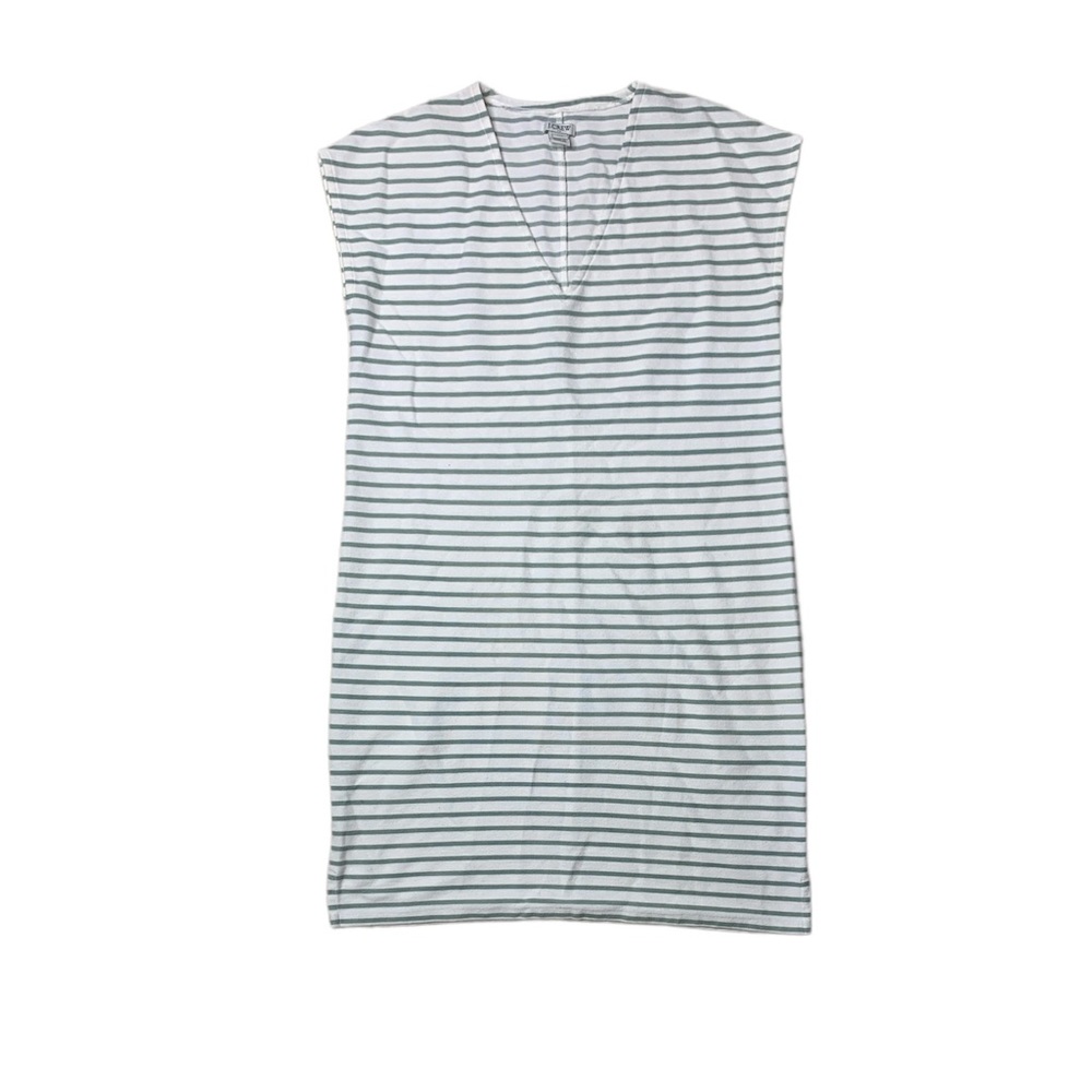 XXS J. Crew Cotton Blend Striped Dress